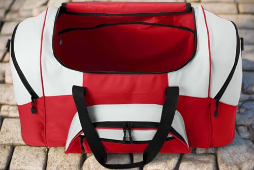 Miami RedHawks Duffel Bag - Extra-Large Sports Gear Bag - Red