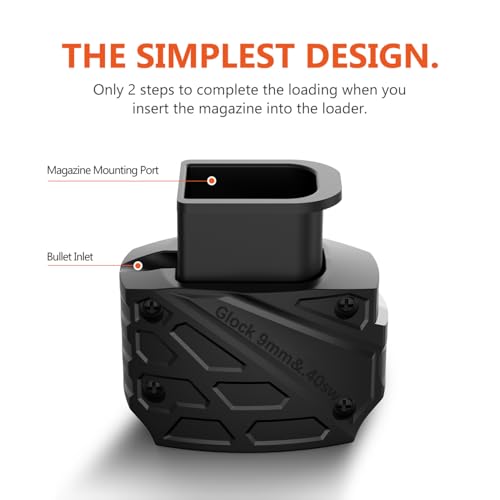 Glock 9mm/.40 Speed Loader - Easy Two-Step Magazine Loader