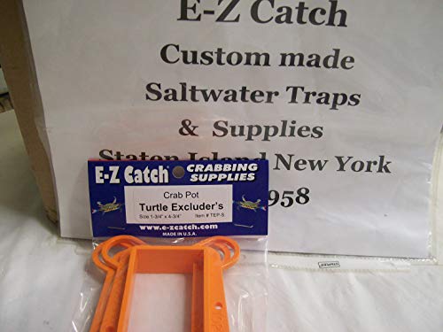 E-Z Catch 2-Pack Plastic Crab Pot Turtle Excluders 1-3/4" x 4-3/4" Floating
