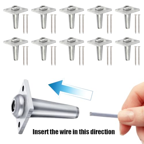 Anchor Wire Vise - 10 Pcs Durable Aluminum - 2.16 x 1.25 in