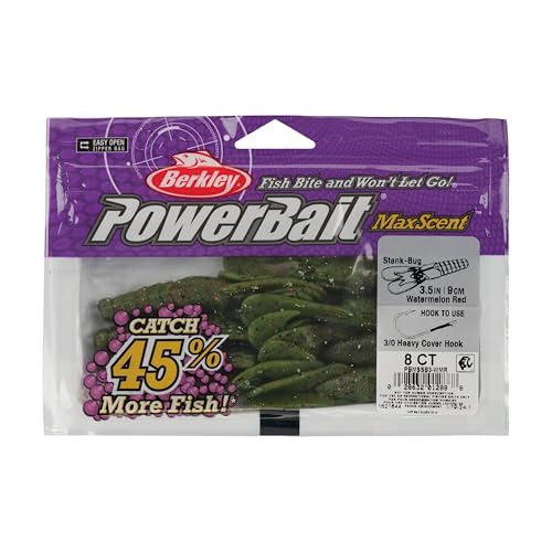 Berkley MaxScent Stank-Bug Soft Plastic Crawfish Bait Watermelon Red 3.5"