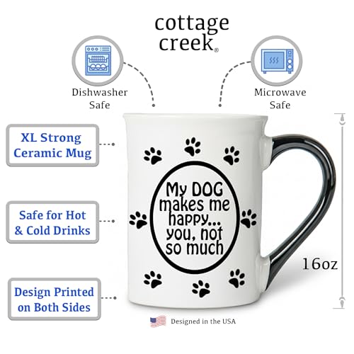 Funny Dog Lover Mug - 16oz Coffee Cup with Witty Saying, Gift Boxed