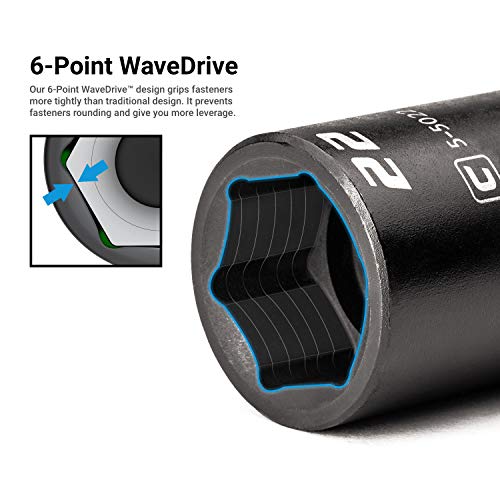 Capri Tools 3/8 in. Drive 10 mm Semi-Deep Impact Socket