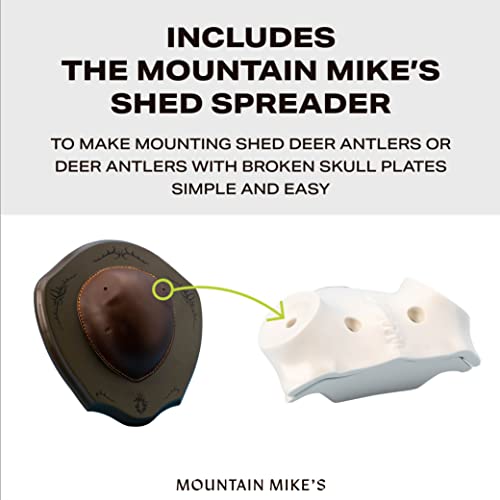 Deer Antler Mounting Kit with Plaque - Easy Wall Display for Shed & Harvested Antlers