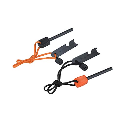 Ferrocerium Fire Starter Kit - Waterproof Survival Rods, 2PCS