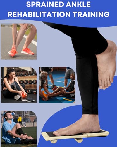 Adjustable Ankle Strengthener & Balance Board with Support Brace