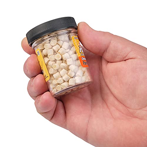 Chroma-Glow Panfish Nibbles Fishing Soft Bait - Glow White Jar