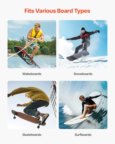 VEVOR Surfboard Wall Rack 6 Arms Vertical Paddle Board Holder with Rubber Cushions