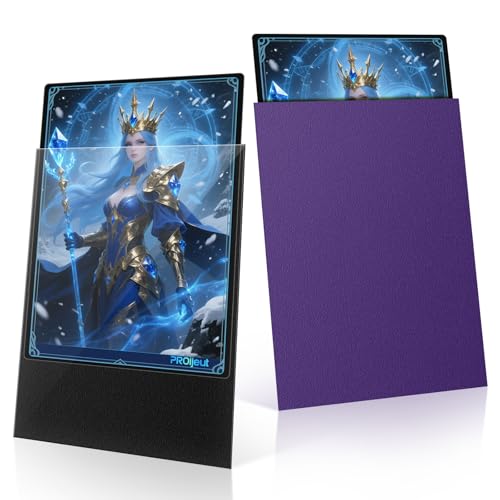 200 Pack Card Sleeves, Matte Dual Trading Sleeves with Opaque Back &