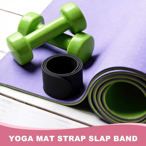 Yoga Mat Strap Slap Band - Gray, Durable Silicone Holder