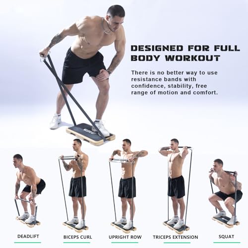 GEKU FIT G Series-01 Resistance Band Workout Bar - Adjustable, Heavy Duty, Max Load 850 lbs