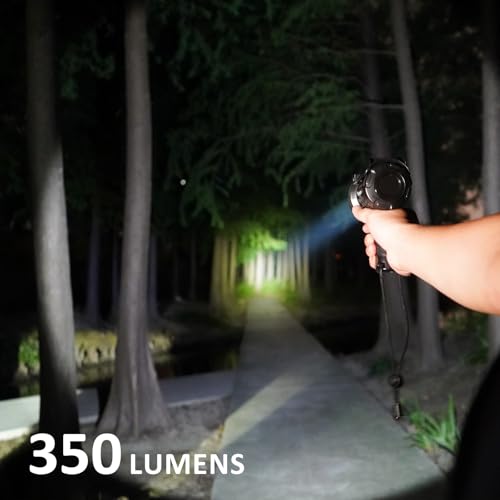 LED Spotlight Waterproof Handheld Flashlight 350 Lumens for Outdoor Use