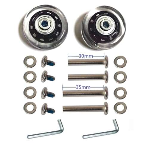 Luggage Suitcase Inline Skate Replacement Wheels - 50x18mm