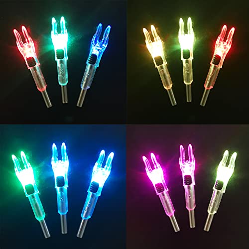 Lighted Arrow Nocks with On/Off Switch for .204/.233/.244/.246" Arrows