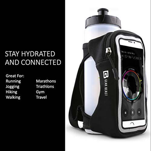 Gear Beast Running Water Bottle - 23 oz Reusable, Portable for