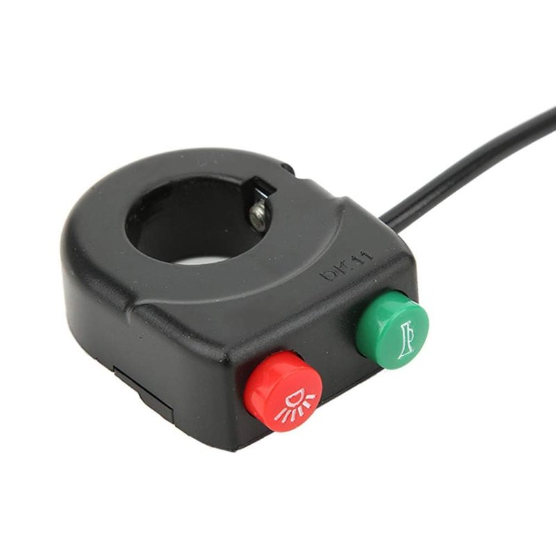 VGEBY 2 in 1 Push Button Switch Motorcycle Handlebar Headlight Switch Handle Scooter Electric