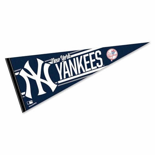 NY Yankees Large Felt Pennant - 12x30 Inch Team Decoration