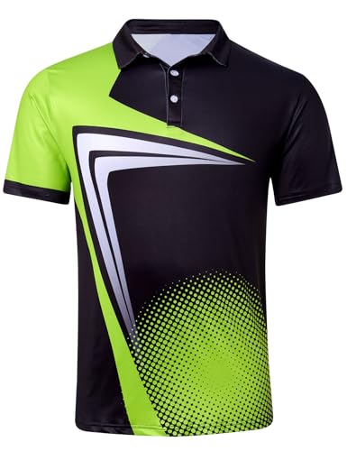 Men's Golf Polo Shirt - Dry Fit 4-Way Stretch Short Sleeve