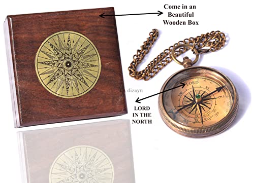 Trust in The Lord Compass - Proverbs 3:5-6 Engraved Gift with Box