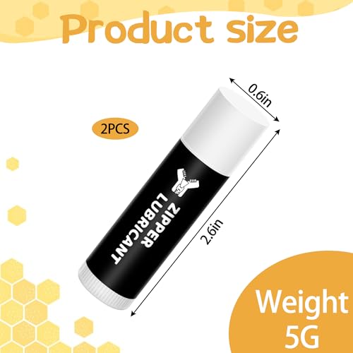Beeswax Zipper Lubricant Sticks - Portable Snap & Zipper Wax