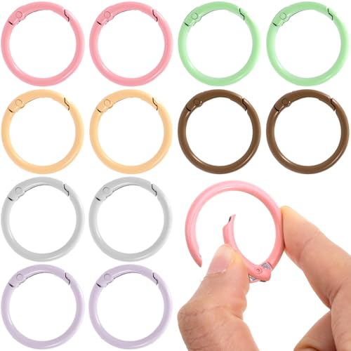 Round Spring O Rings - 12 Pcs, 32mm, 6 Colors