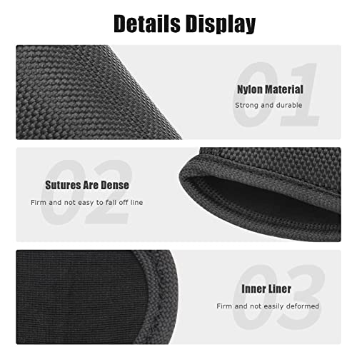 Flashlight Holster for Duty Belt - Nylon Compact Light Holder - Black 1 Pack