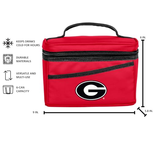 Georgia Bulldogs 6 Can Flex Cooler - Insulated & Portable
