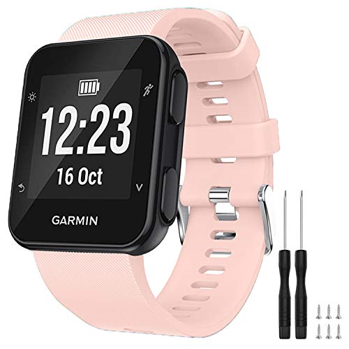 Silicone Replacement Watch Band for Garmin Forerunner 35 - Pink