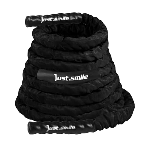 30ft Battle Rope - Heavy-Duty Fitness Power Rope for Home Gym