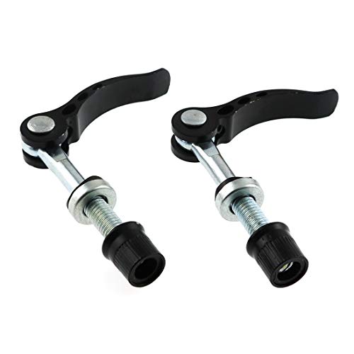 Bike Seat Clamp Quick Release - 2pcs M8x65 Black Durable Parts