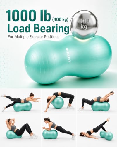 Peanut Exercise Ball for Labor & Therapy - Green