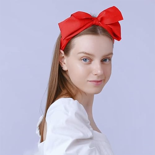 Red Bow Headband for Women - Cute Big Bow Hair Accessories