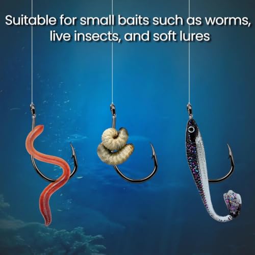 Octopus Baitholder Hooks - 50pcs Circle Hooks for Freshwater