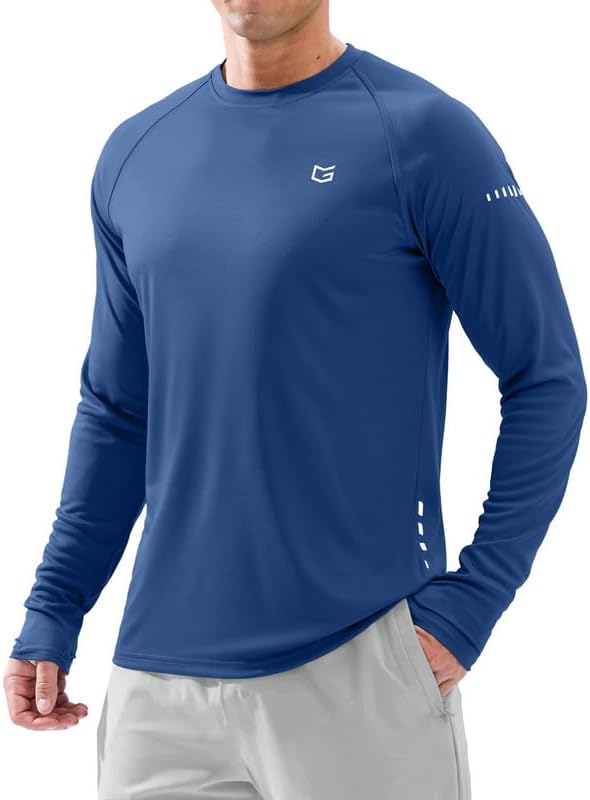Skiennix Men's Sun Protection Long Sleeve Shirt - UPF 50+ UV Blocker for Outdoor Activities