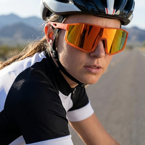Polarized Sports Sunglasses for Men Women UV400 Cycling Baseball Biking