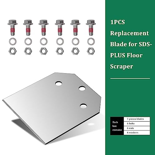 Monkey King Bar-Sds Plus Floor Scraper Replacement Blades Repair kit for 4-in Wide Removal Chisel Tool
