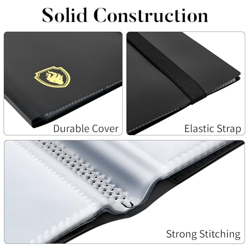9 Pocket Trading Card Binder Case - Holds 396 Cards, Purple