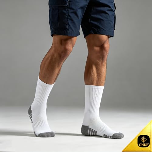 ONKE Seamless Athletic Work Socks for Men Heavy Duty Boot Max Cushion