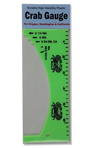 Dungeness Crab Measure Gauge - Legal Size Ruler for OR, WA, CA