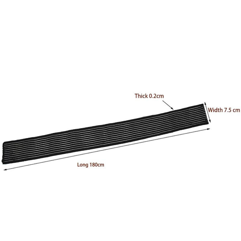 Extra Long Elastic Compression Knee Brace Wrap - 180cm Black
