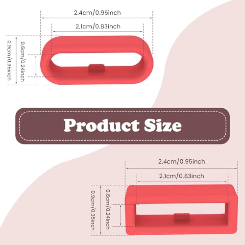 Multi-Color Silicone Band Keeper Fastener Rings for Magic Bands