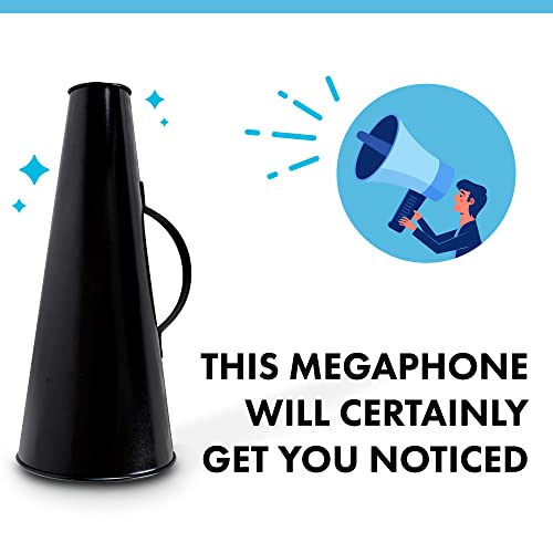 Vintage Style Large Metal Megaphone - Voice Amplifier