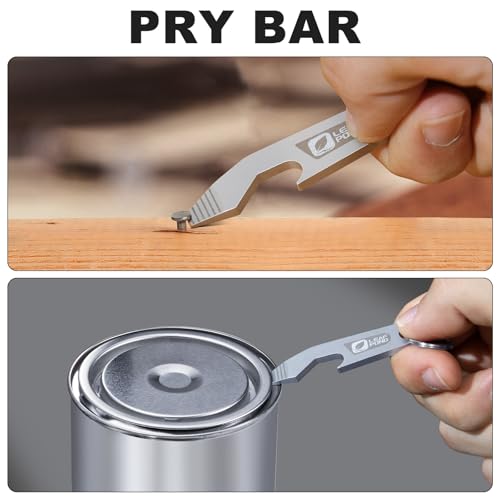 Leaf Pond 3-Pack Stainless Steel Bottle Opener Keychains with Pry Bar & Can Opener