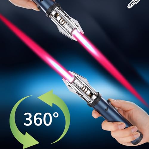 Windproof Camping Torch Lighter - Adjustable Flame, Refillable