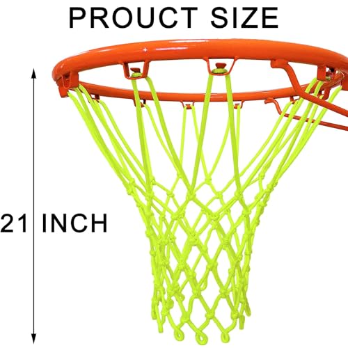 Luminous Basketball Net - Green Nylon Nightlight for Outdoor Use