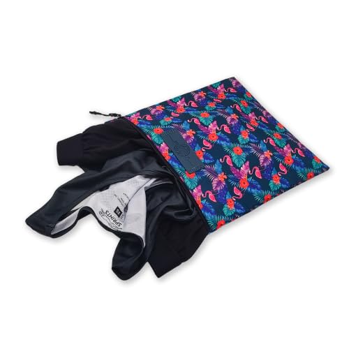 Sprints Water-Resistant Gym & Swim Bag for Sweaty Clothes - Flamingo