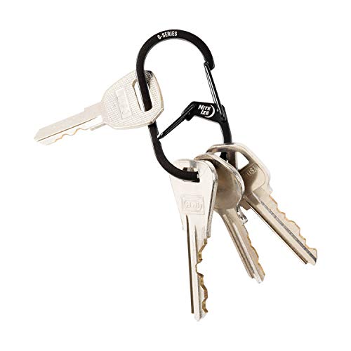 G-Series Dual Chamber Carabiner Keychain, Size #2 - Black