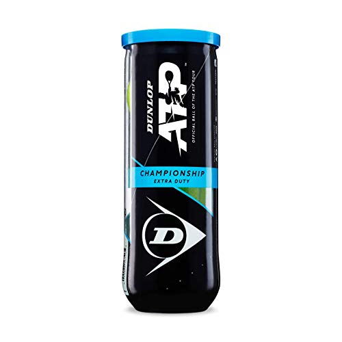 Dunlop Sports ATP Championship Tennis Balls 4 x 3-Ball Cans | Endorsed by ATP Tour