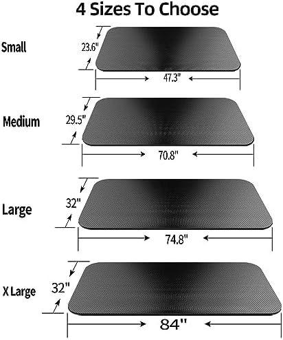 Skiennix Exercise Equipment Mat - Durable Floor Protector for Treadmills, Bikes & Ellipticals | Indoor Use