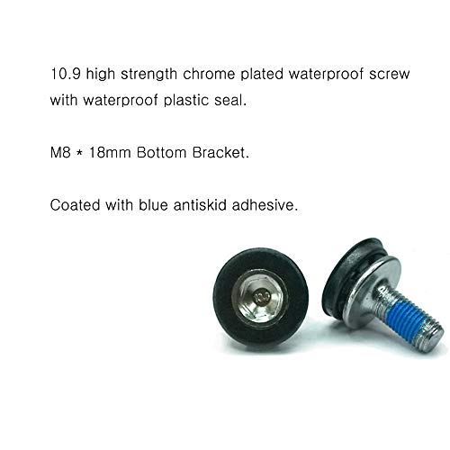 M8 Bike Crank Arm Bolts - 8mm Square Taper Bottom Bracket Screws - 2 Pcs